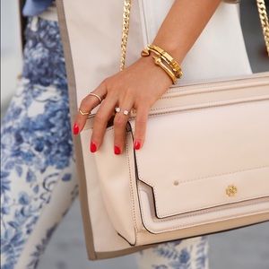 ann taylor nude crossbody